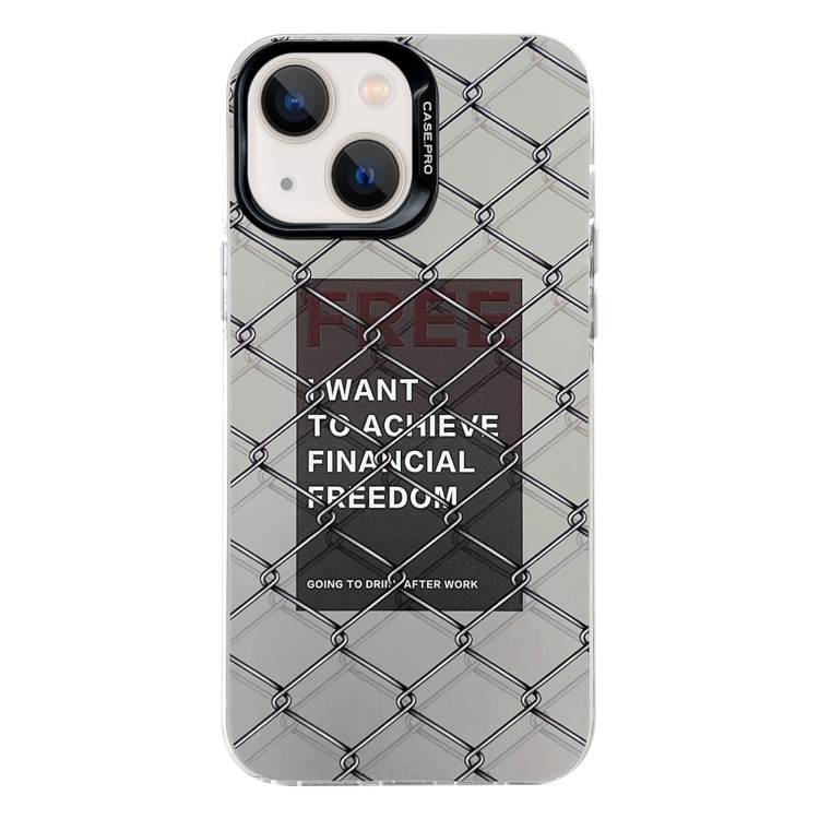 For iPhone 15 Plus Electroplated Silver Series PC Protective Phone Case(Creative Text B)
For iPhone 15 Plus Electroplated Silver Series PC Protective Phone Case(Creative Text B)