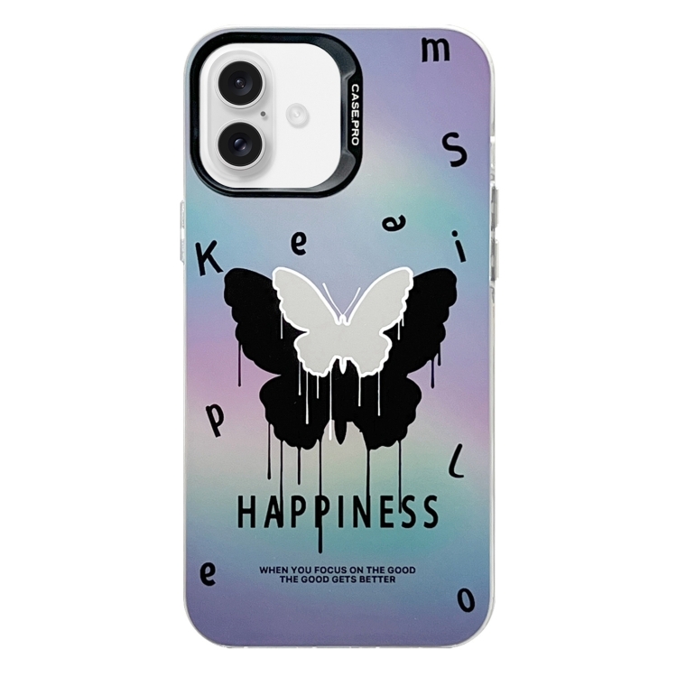 For iPhone 16 Electroplated Silver Series PC Protective Phone Case(Black Butterfly)
For iPhone 16 Electroplated Silver Series PC Protective Phone Case(Black Butterfly)