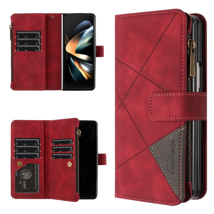 For Samsung Galaxy Z Fold6 Rhombus Texture Zipper Wallet Leather Phone Case(Red)
For Samsung Galaxy Z Fold6 Rhombus Texture Zipper Wallet Leather Phone Case(Red)