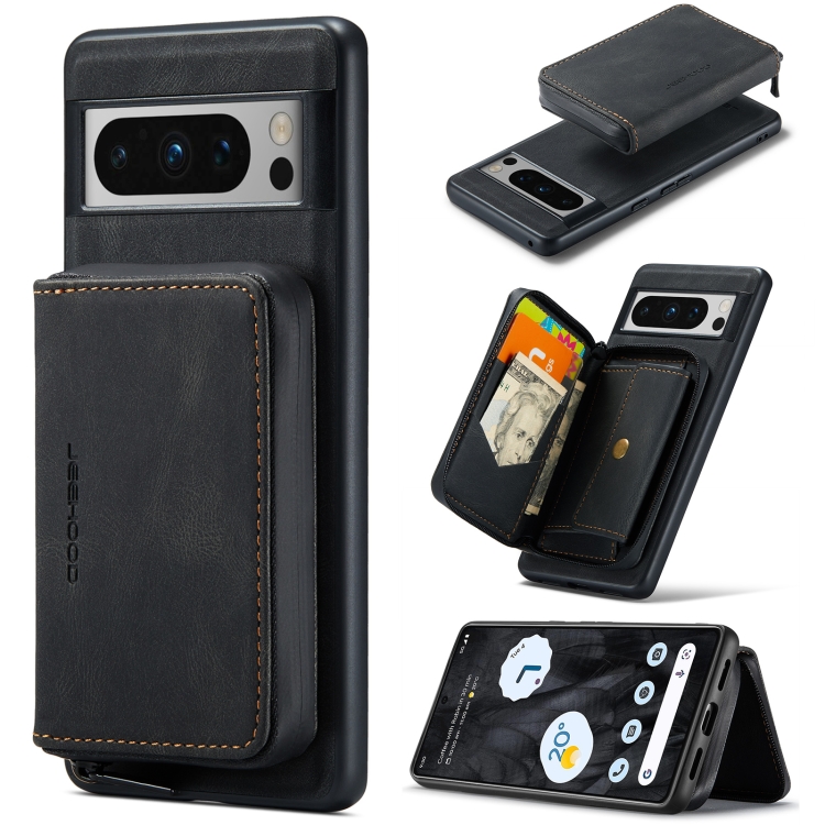 For Google Pixel 8 Pro JEEHOOD Magnetic Zipper Wallet Phone Leather Case(Black)
For Google Pixel 8 Pro JEEHOOD Magnetic Zipper Wallet Phone Leather Case(Black)
