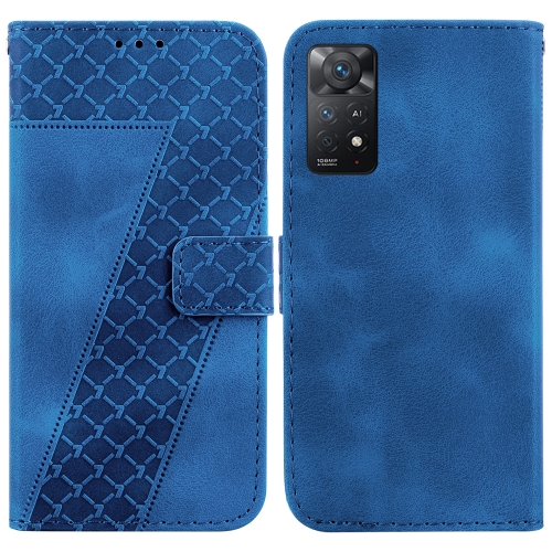 For Xiaomi Redmi Note 11 Pro 4G Global/5G Global 7-shaped Embossed Leather Phone Case(Blue)
For Xiaomi Redmi Note 11 Pro 4G Global/5G Global 7-shaped Embossed Leather Phone Case(Blue)