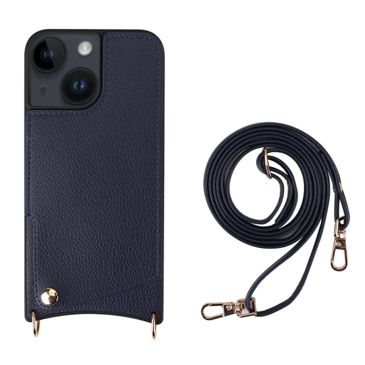 For iPhone 14 Fish Tail Card Slot PU + TPU Phone Case with Long Lanyard(Dark Blue)
For iPhone 14 Fish Tail Card Slot PU + TPU Phone Case with Long Lanyard(Dark Blue)