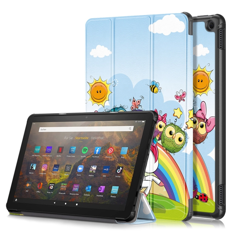 For Amazon Fire HD 10 2023 Custer Coloured Drawing 3-Fold Holder Smart Leather Tablet Case(White Unicorn)
For Amazon Fire HD 10 2023 Custer Coloured Drawing 3-Fold Holder Smart Leather Tablet Case(White Unicorn)