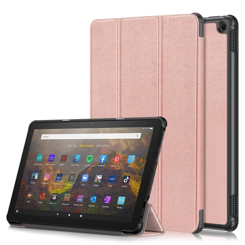 For Amazon Fire HD 10 2023 Custer Pure Color 3-Fold Holder Smart Leather Tablet Case(Rose Gold)
For Amazon Fire HD 10 2023 Custer Pure Color 3-Fold Holder Smart Leather Tablet Case(Rose Gold)