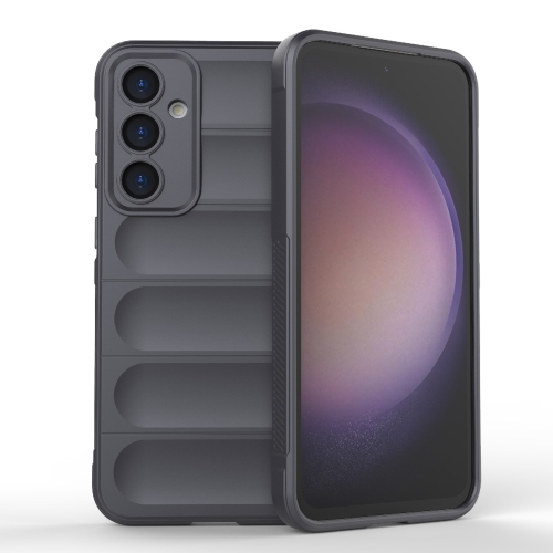 

For Samsung Galaxy S23 FE 5G Magic Shield TPU + Flannel Phone Case(Dark Grey)