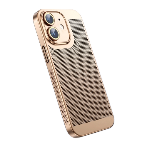 

For iPhone 12 Ice Sense Heat Dissipation Electroplating PC Phone Case(Champagne Gold)
