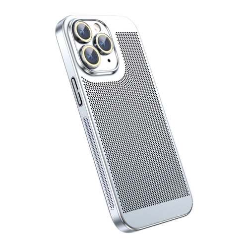 

For iPhone 11 Pro Max Ice Sense Heat Dissipation Electroplating PC Phone Case(Silver)