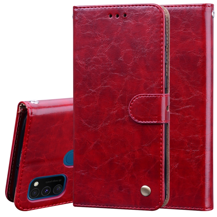 For Samsung Galaxy M21 Business Style Oil Wax Texture Horizontal Flip Leather Case with Holder & Card Slots & Wallet(Brown Red)
For Samsung Galaxy M21 Business Style Oil Wax Texture Horizontal Flip Leather Case with Holder & Card Slots & Wallet(Brown Red)