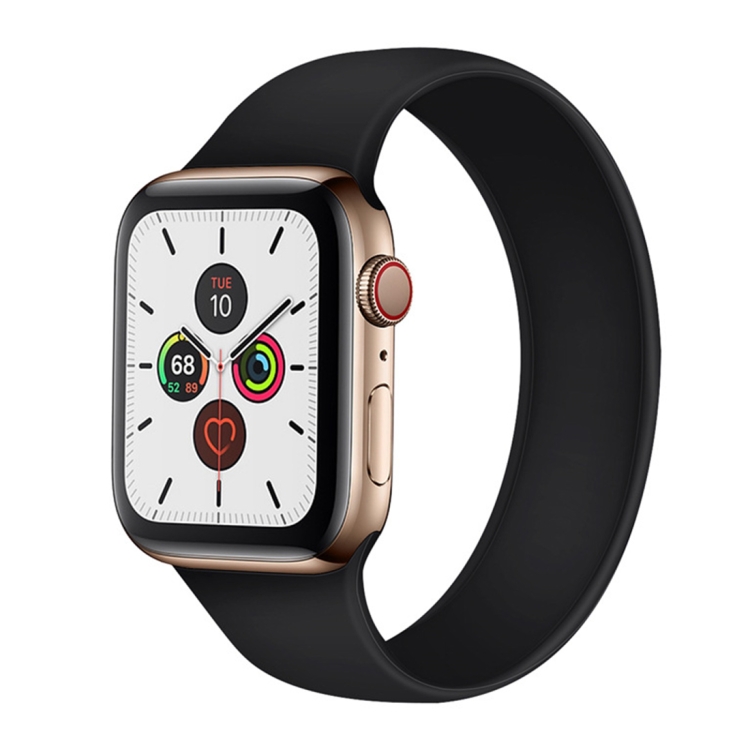 For Apple Watch Series 8&7 41mm / SE 2&6&SE&5&4 40mm / 3&2&1 38mm Solid Color Elastic Silicone Watch Band, Size:L 156mm(Black)
For Apple Watch Series 8&7 41mm / SE 2&6&SE&5&4 40mm / 3&2&1 38mm Solid Color Elastic Silicone Watch Band, Size:L 156mm(Black)