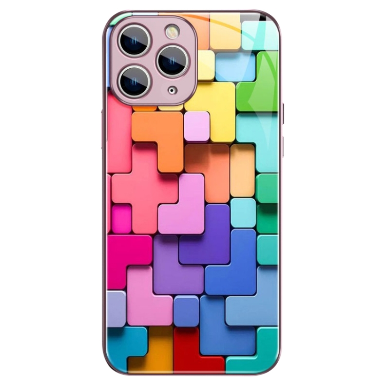 For iPhone 11 Pro Colorful Toy Bricks Pattern Shockproof Glass Phone Case(Pink)
For iPhone 11 Pro Colorful Toy Bricks Pattern Shockproof Glass Phone Case(Pink)