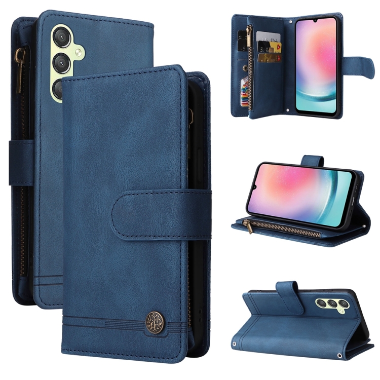 For Samsung Galaxy A24 4G / 5G / A25 5G Skin Feel Multi-Card Wallet Zipper Leather Phone Case(Blue)
For Samsung Galaxy A24 4G / 5G / A25 5G Skin Feel Multi-Card Wallet Zipper Leather Phone Case(Blue)