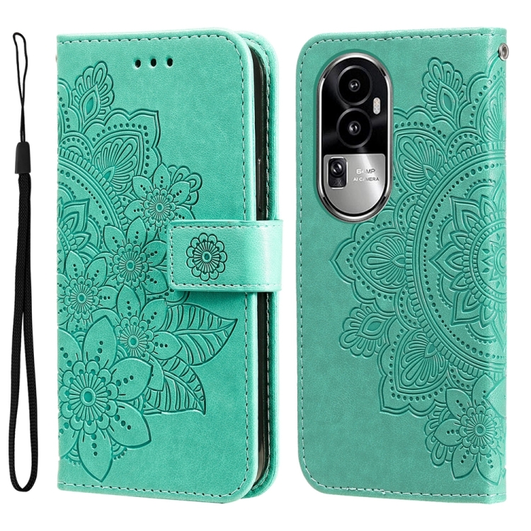 For OPPO Reno10 5G / Reno10 Pro 5G Global 7-petal Flowers Embossing Leather Phone Case(Green)
For OPPO Reno10 5G / Reno10 Pro 5G Global 7-petal Flowers Embossing Leather Phone Case(Green)