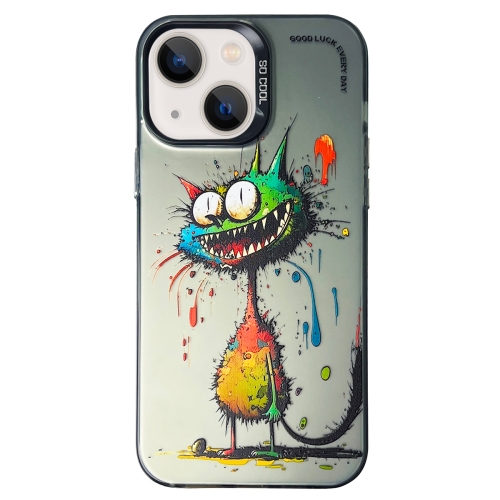 For iPhone 13 Double Layer Color Silver Series Animal Oil Painting Phone Case(Big Eyed Cat)
For iPhone 13 Double Layer Color Silver Series Animal Oil Painting Phone Case(Big Eyed Cat)