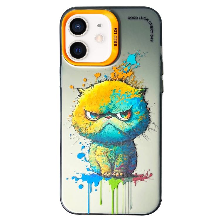 For iPhone 11 Double Layer Color Silver Series Animal Oil Painting Phone Case(Big Face Cat)
For iPhone 11 Double Layer Color Silver Series Animal Oil Painting Phone Case(Big Face Cat)