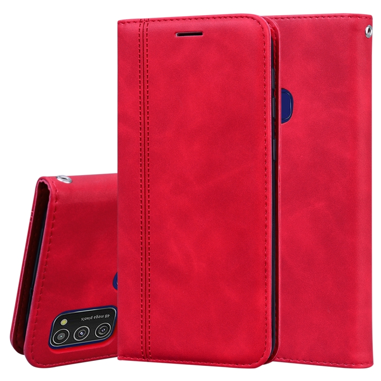 For Samsung Galaxy M21 Frosted Business Magnetic Horizontal Flip PU Leather Case with Holder & Card Slot & Lanyard(Red)
For Samsung Galaxy M21 Frosted Business Magnetic Horizontal Flip PU Leather Case with Holder & Card Slot & Lanyard(Red)