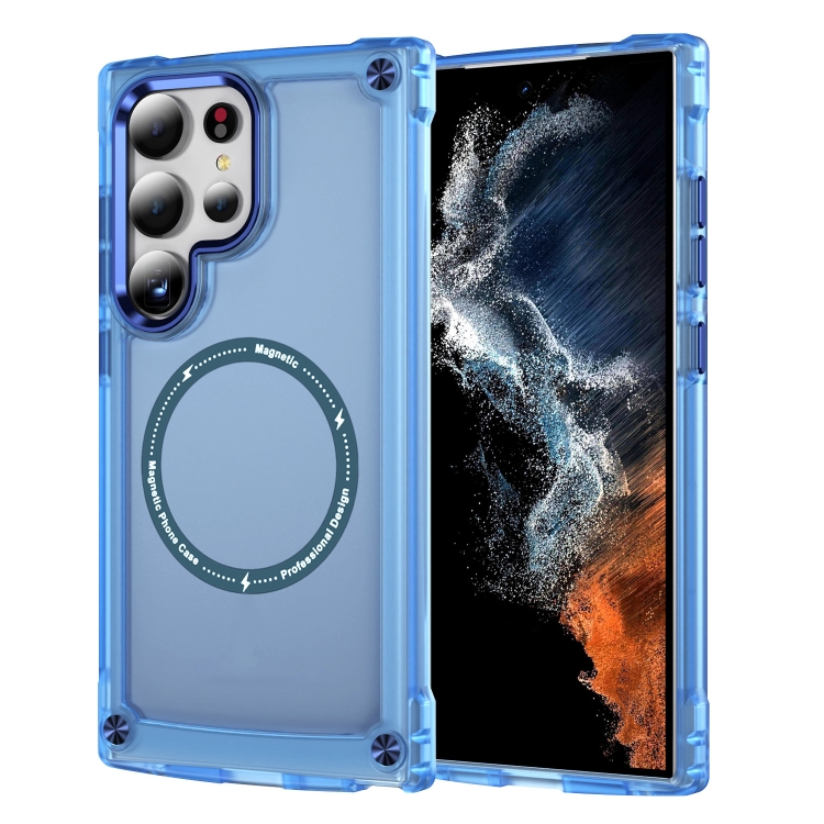 For Samsung Galaxy S25 Ultra 5G Skin Feel TPU + PC MagSafe Magnetic Phone Case(Transparent Blue)
For Samsung Galaxy S25 Ultra 5G Skin Feel TPU + PC MagSafe Magnetic Phone Case(Transparent Blue)