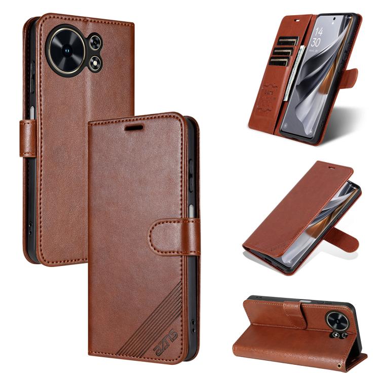 For Huawei Maimang 40 5G AZNS Sheepskin Texture Flip Leather Phone Case(Brown) 
For Huawei Maimang 40 5G AZNS Sheepskin Texture Flip Leather Phone Case(Brown)