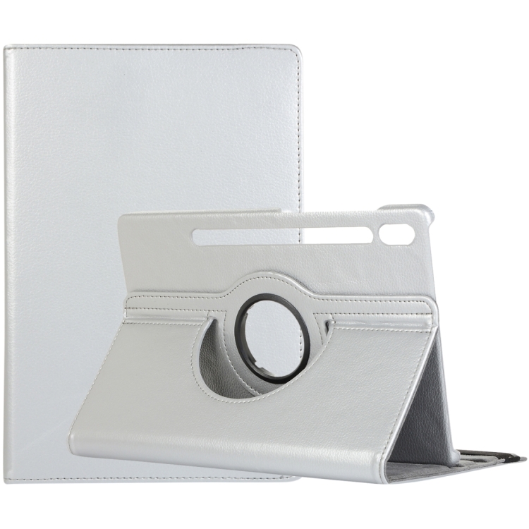For Samsung Galaxy Tab S9 360 Degrees Rotation Holder Litchi Texture Leather Tablet Case(Silver)
For Samsung Galaxy Tab S9 360 Degrees Rotation Holder Litchi Texture Leather Tablet Case(Silver)