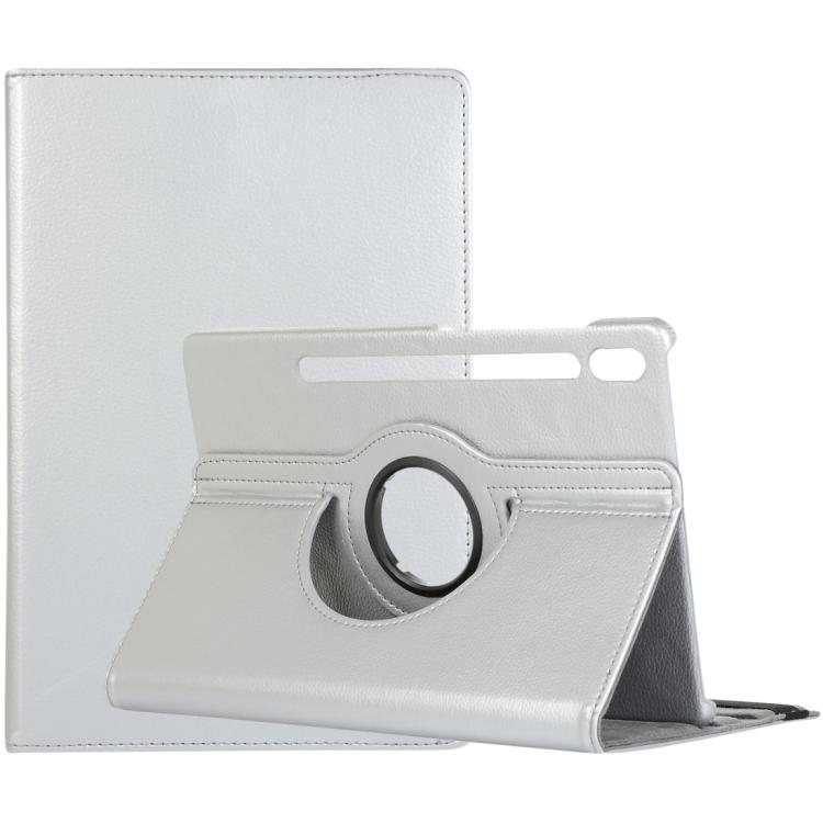 For Samsung Galaxy Tab S10 FE+ Litchi Texture 360 Degrees Rotation Holder Leather Tablet Case(Silver)
For Samsung Galaxy Tab S10 FE+ Litchi Texture 360 Degrees Rotation Holder Leather Tablet Case(Silver)
