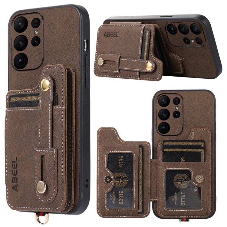 For Samsung Galaxy S23 Ultra 5G ABEEL Litchi Texture Card Bag PU Phone Case(Khaki)
For Samsung Galaxy S23 Ultra 5G ABEEL Litchi Texture Card Bag PU Phone Case(Khaki)