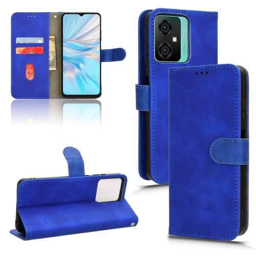 

For Blackview OSCAL C70 Skin Feel Magnetic Flip Leather Phone Case(Blue)