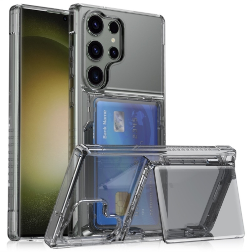 For Samsung Galaxy S23 Ultra 5G Crystal Clear Flip Card Slot Phone Case(Transparent Black)
For Samsung Galaxy S23 Ultra 5G Crystal Clear Flip Card Slot Phone Case(Transparent Black)