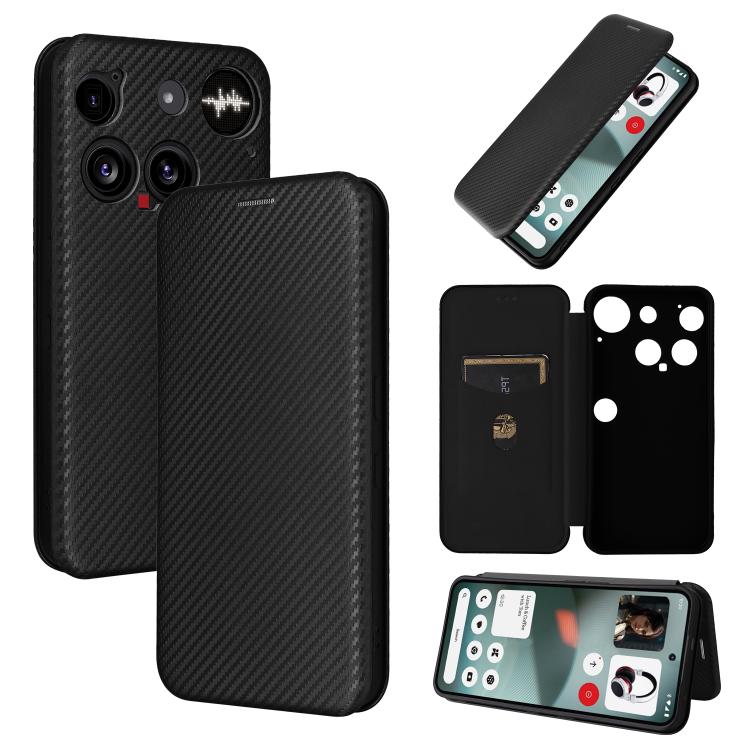 For Nothing Phone 3 5G Carbon Fiber Texture Flip Leather Phone Case(Black) 
For Nothing Phone 3 5G Carbon Fiber Texture Flip Leather Phone Case(Black)