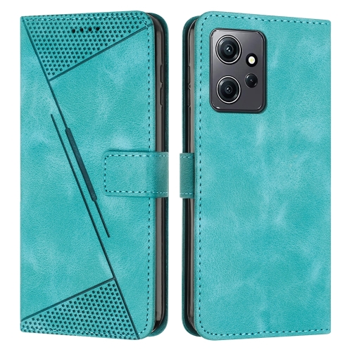 

For Xiaomi Redmi Note 12 4G Global Dream Triangle Leather Phone Case with Lanyard(Green)