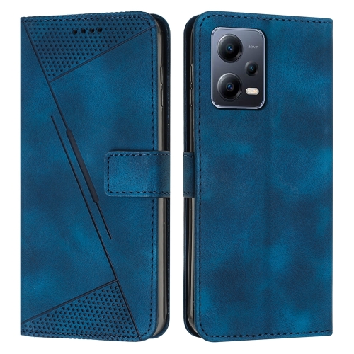 

For Xiaomi Redmi Note 12 Pro+ Global Dream Triangle Leather Phone Case with Lanyard(Blue)