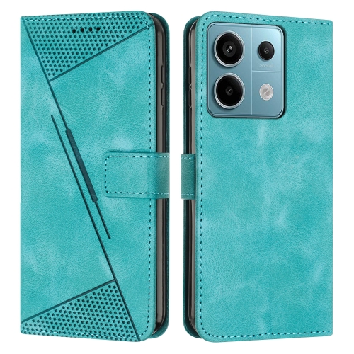 

For Xiaomi Redmi Note 13 Pro 5G Dream Triangle Leather Phone Case with Lanyard(Green)