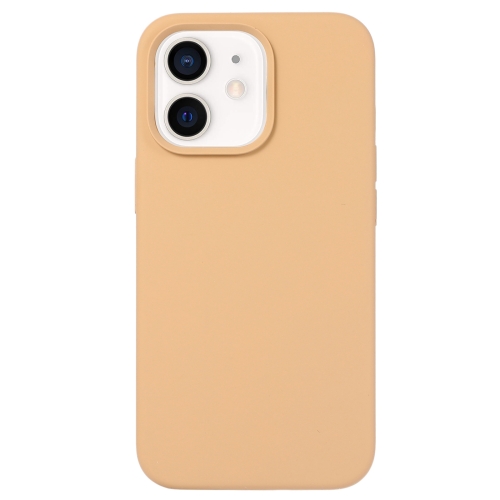 

For iPhone 12 mini Liquid Silicone Phone Case(Khaki)