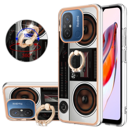 For Xiaomi Redmi 12C / 11A 4G Electroplating Dual-side IMD Phone Case with Ring Holder(Retro Radio)
For Xiaomi Redmi 12C / 11A 4G Electroplating Dual-side IMD Phone Case with Ring Holder(Retro Radio)