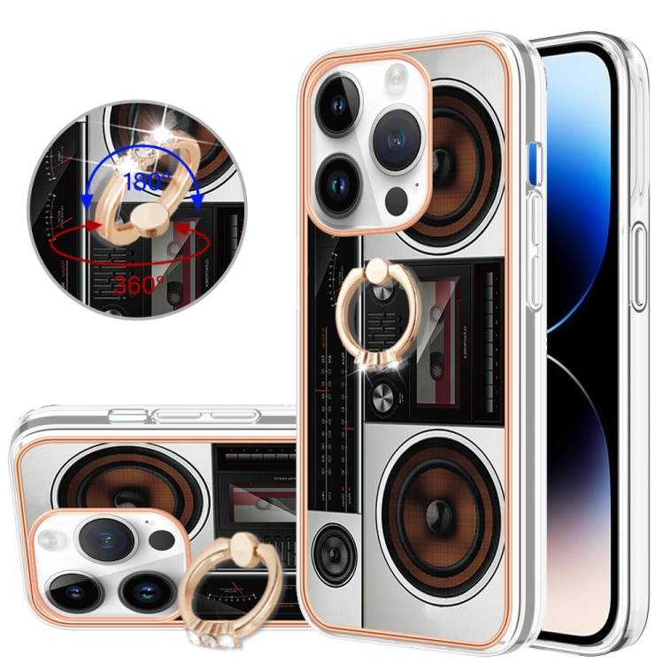 For iPhone 15 Pro Electroplating Dual-side IMD Phone Case with Ring Holder(Retro Radio)
For iPhone 15 Pro Electroplating Dual-side IMD Phone Case with Ring Holder(Retro Radio)