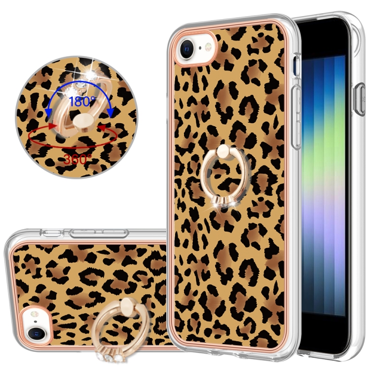 For iPhone SE 2022 / SE 2020 / 8 Electroplating Dual-side IMD Phone Case with Ring Holder(Leopard Print)
For iPhone SE 2022 / SE 2020 / 8 Electroplating Dual-side IMD Phone Case with Ring Holder(Leopard Print)