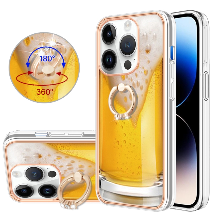 For iPhone 13 Pro Max Electroplating Dual-side IMD Phone Case with Ring Holder(Draft Beer)
For iPhone 13 Pro Max Electroplating Dual-side IMD Phone Case with Ring Holder(Draft Beer)
