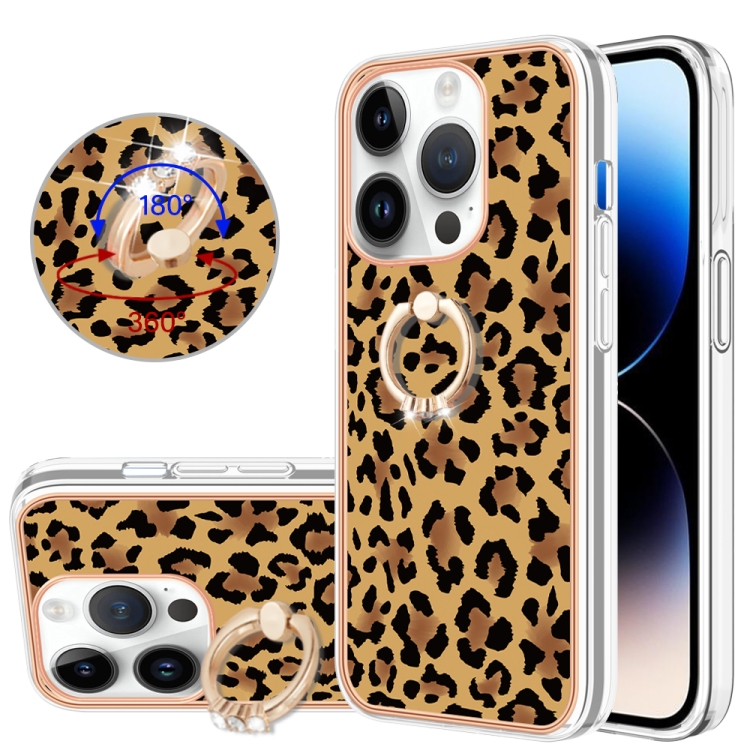 For iPhone 13 Pro Electroplating Dual-side IMD Phone Case with Ring Holder(Leopard Print)
For iPhone 13 Pro Electroplating Dual-side IMD Phone Case with Ring Holder(Leopard Print)