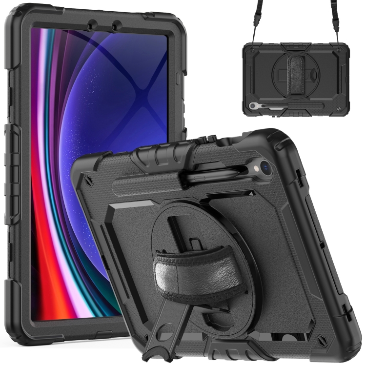 For Samsung Galaxy Tab S9 / S9 FE Silicone Hybrid PC Tablet Protective Case(Black)
For Samsung Galaxy Tab S9 / S9 FE Silicone Hybrid PC Tablet Protective Case(Black)