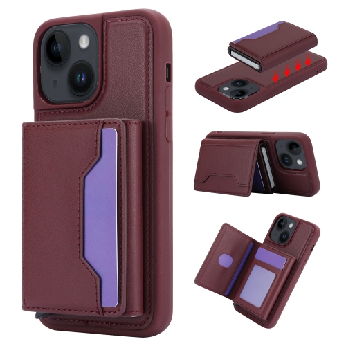 For iPhone 15 Plus RFID Anti-theft Detachable Card Bag Leather Phone Case(Wine Red)
For iPhone 15 Plus RFID Anti-theft Detachable Card Bag Leather Phone Case(Wine Red)