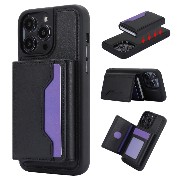 For iPhone 14 Pro RFID Anti-theft Detachable Card Bag Leather Phone Case(Black)
For iPhone 14 Pro RFID Anti-theft Detachable Card Bag Leather Phone Case(Black)