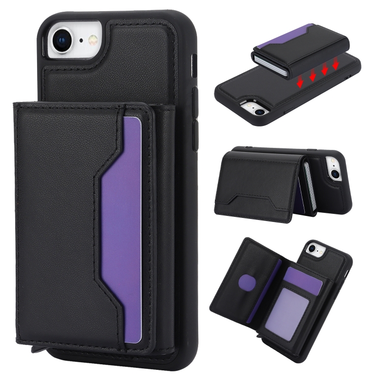 For iPhone SE 2022 / 2020 / 8 / 7 RFID Anti-theft Detachable Card Bag Leather Phone Case(Black)
For iPhone SE 2022 / 2020 / 8 / 7 RFID Anti-theft Detachable Card Bag Leather Phone Case(Black)