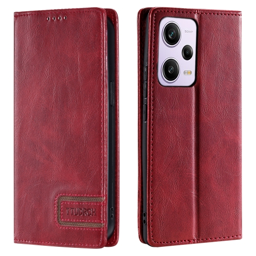 For Xiaomi Redmi Note 12 Pro 5G Global TTUDRCH RFID Retro Texture Leather Phone Case(Red)
For Xiaomi Redmi Note 12 Pro 5G Global TTUDRCH RFID Retro Texture Leather Phone Case(Red)