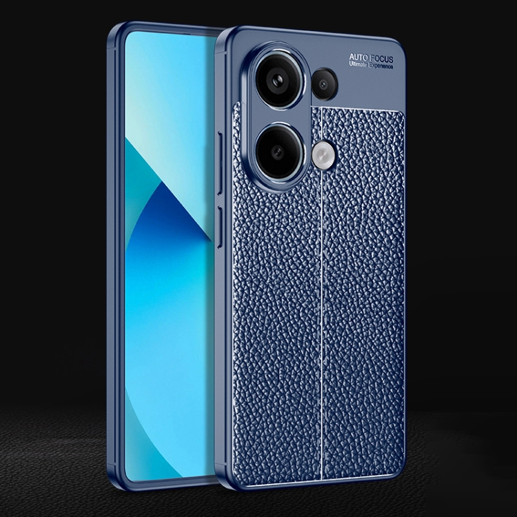 For Xiaomi Redmi Note 13 Pro 4G Global Litchi Texture Shockproof TPU Phone Case(Blue) 
For Xiaomi Redmi Note 13 Pro 4G Global Litchi Texture Shockproof TPU Phone Case(Blue)