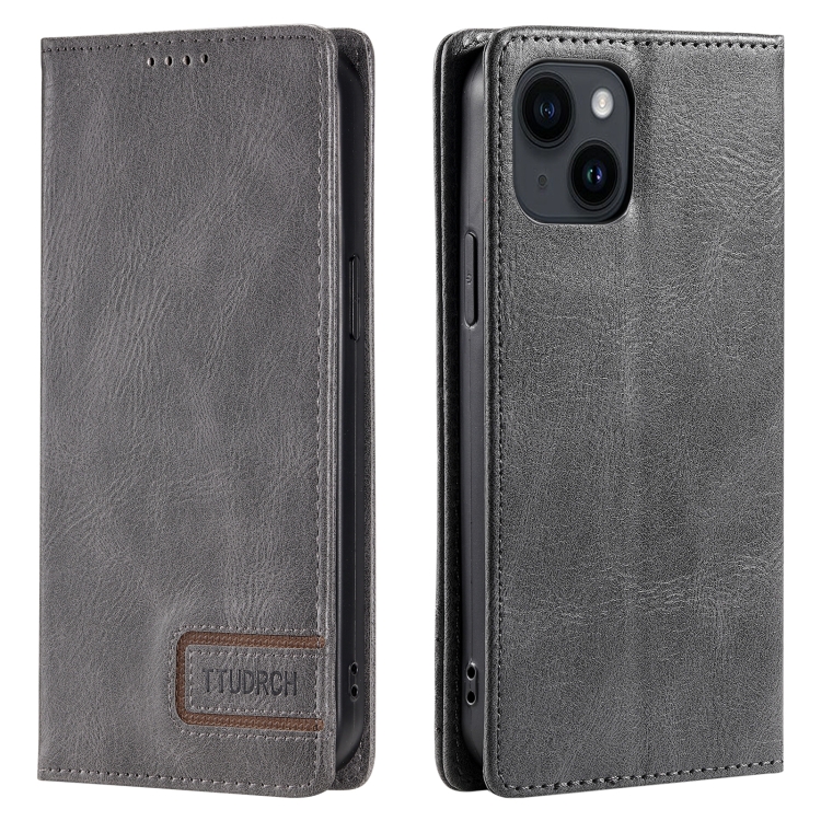 For iPhone 13 mini TTUDRCH RFID Retro Texture Magnetic Leather Phone Case(Grey)
For iPhone 13 mini TTUDRCH RFID Retro Texture Magnetic Leather Phone Case(Grey)