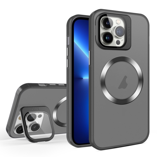 For iPhone 13 Pro Max Skin Feel CD Texture MagSafe Lens Holder Phone Case(Black)
For iPhone 13 Pro Max Skin Feel CD Texture MagSafe Lens Holder Phone Case(Black)