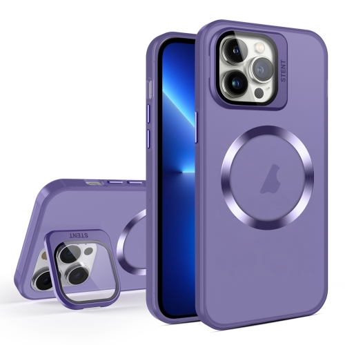 For iPhone 13 Pro Skin Feel CD Texture MagSafe Lens Holder Phone Case(Dark Purple)
For iPhone 13 Pro Skin Feel CD Texture MagSafe Lens Holder Phone Case(Dark Purple)