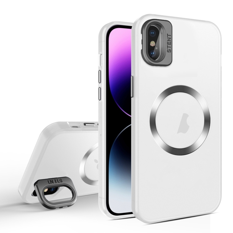 For iPhone XS Max Skin Feel CD Texture MagSafe Lens Holder Phone Case(Matte White)
For iPhone XS Max Skin Feel CD Texture MagSafe Lens Holder Phone Case(Matte White)