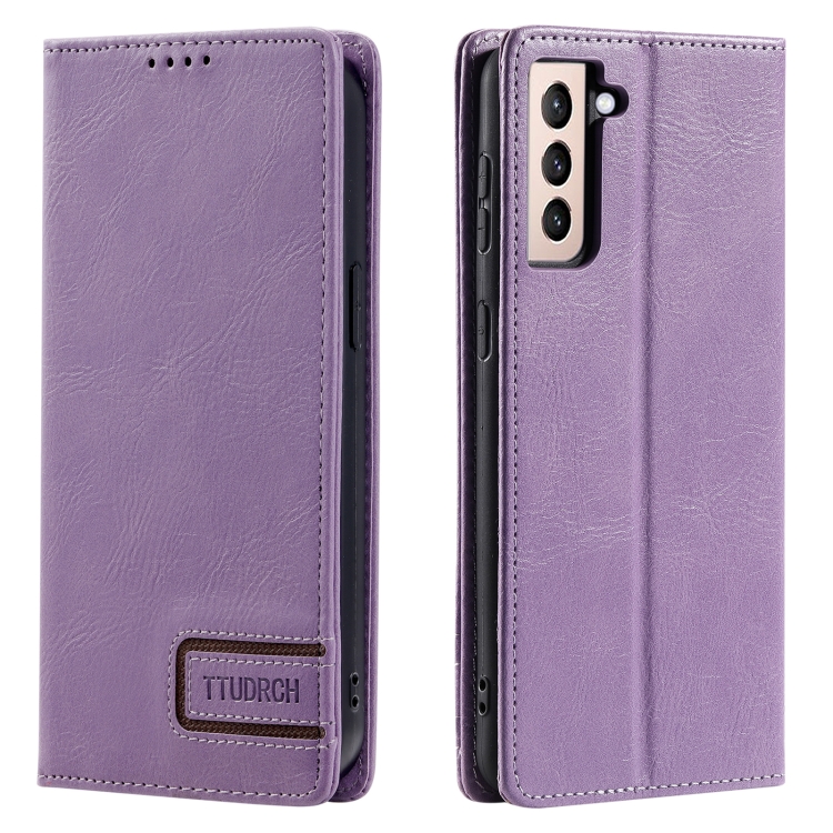 For Samsung Galaxy S21+ 5G TTUDRCH RFID Retro Texture Magnetic Leather Phone Case(Purple)
For Samsung Galaxy S21+ 5G TTUDRCH RFID Retro Texture Magnetic Leather Phone Case(Purple)