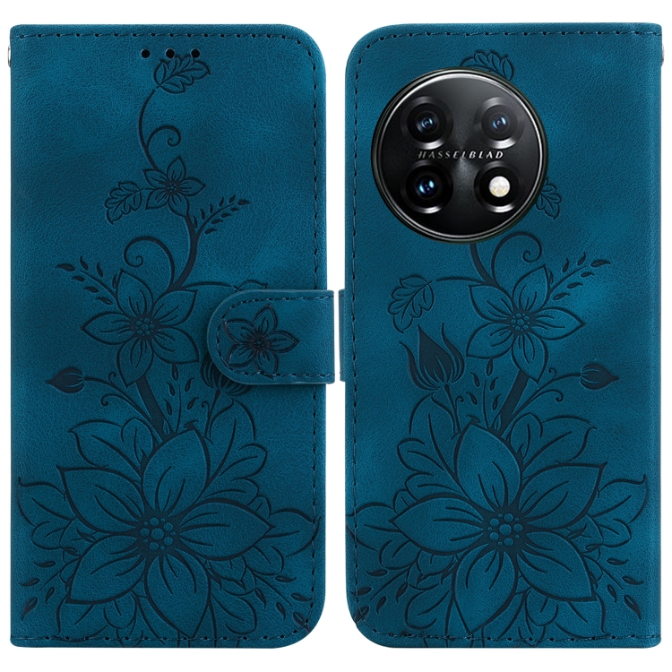 For OnePlus 11 Lily Embossed Leather Phone Case(Dark Blue)
For OnePlus 11 Lily Embossed Leather Phone Case(Dark Blue)