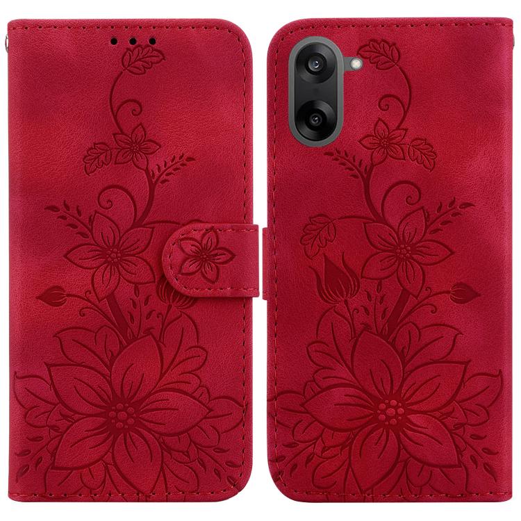For OnePlus Ace 5 Racing / Nord CE5 Lily Embossed Leather Phone Case(Red)
For OnePlus Ace 5 Racing / Nord CE5 Lily Embossed Leather Phone Case(Red)