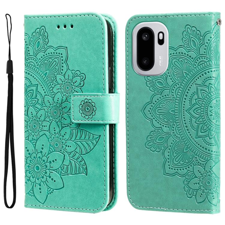 For OnePlus Ace 6 / 15R Seven-petal Flowers Embossing Leather Phone Case(Green)
For OnePlus Ace 6 / 15R Seven-petal Flowers Embossing Leather Phone Case(Green)